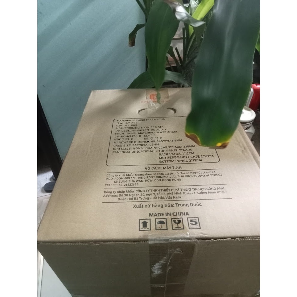 Vỏ Case Gaming Start - Aqua bể cá 2 mặt kính chưa kèm Fan