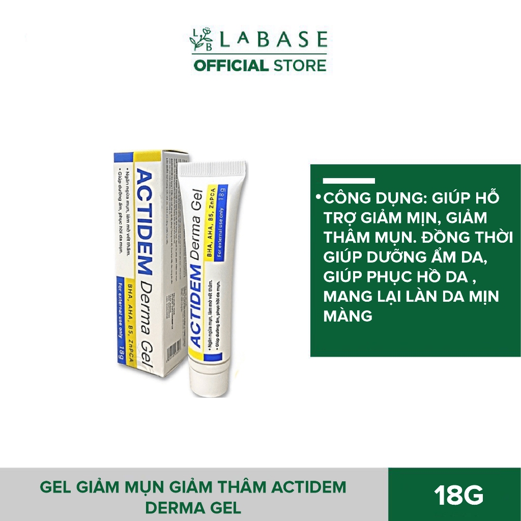 Gel giảm mụn giảm thâm Actidem Derma Gel 18g