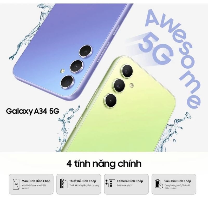 Smartphone A34 5G Chính Hãng Tại HA Mobile