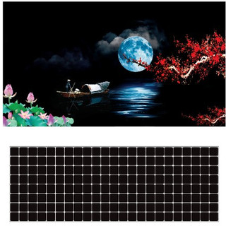 Tranh kích thước lớn_3d Decal có sẵn keo, Tranh Dán Bể Cá Thủy Sinh, Bể Cá Rồng