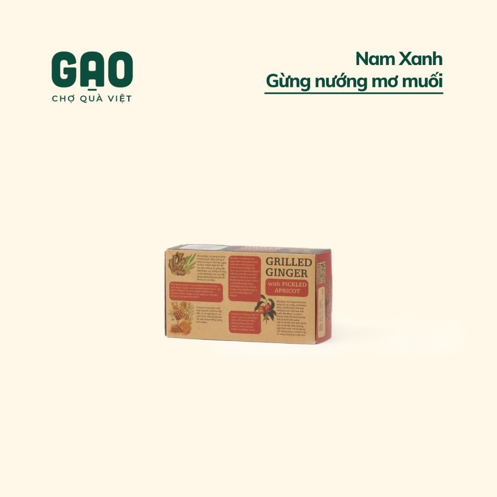 Gừng nướng mơ muối