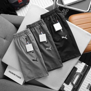 Quần short thun - Quần sọt thun chất vải thun lạnh poly 4 chiều dày dặn co giãn thoải máu form ngang gối