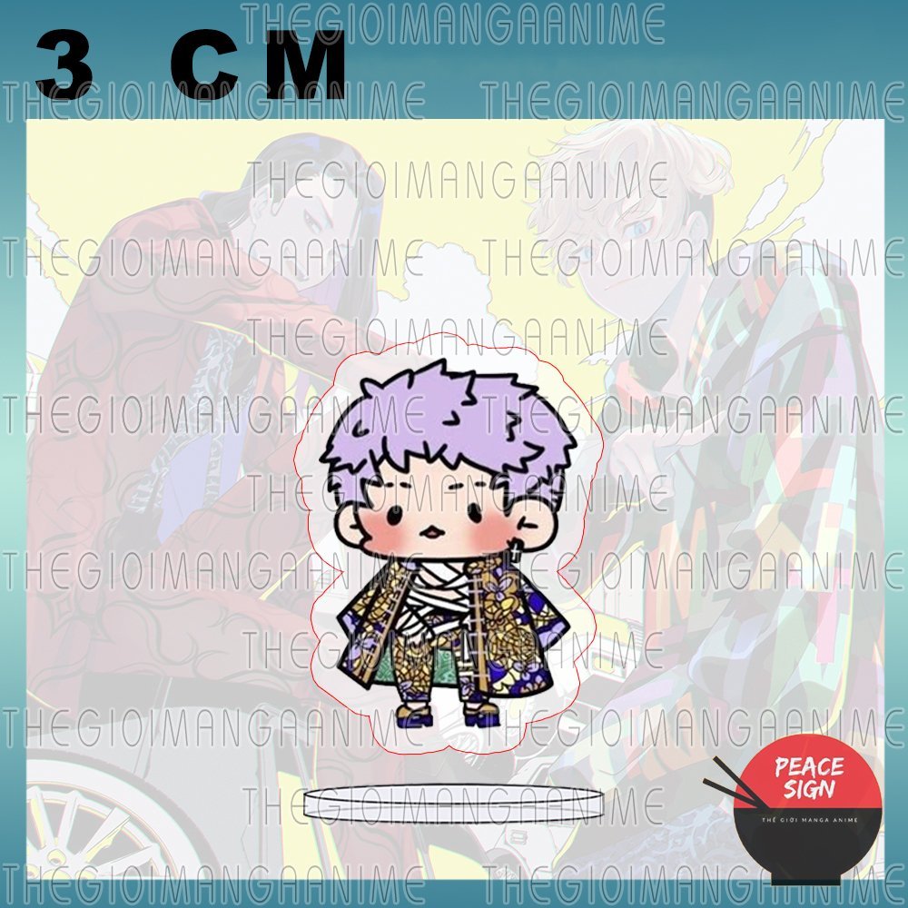 Mô hình Standee in hình TOKYO REVENGERS ver ÁO KHOÁC tượng mica acrylic anime chibi trưng bày