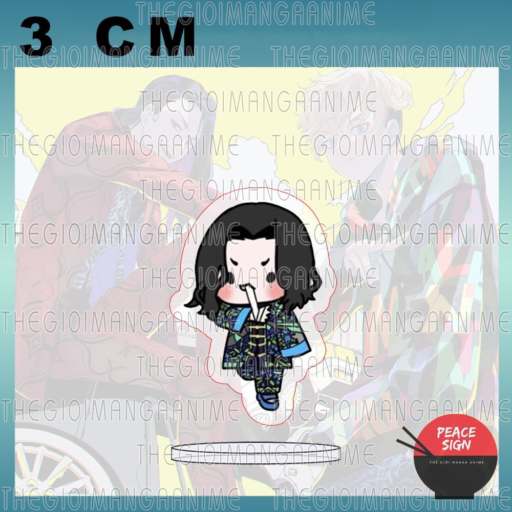 Mô hình Standee in hình TOKYO REVENGERS ver ÁO KHOÁC tượng mica acrylic anime chibi trưng bày