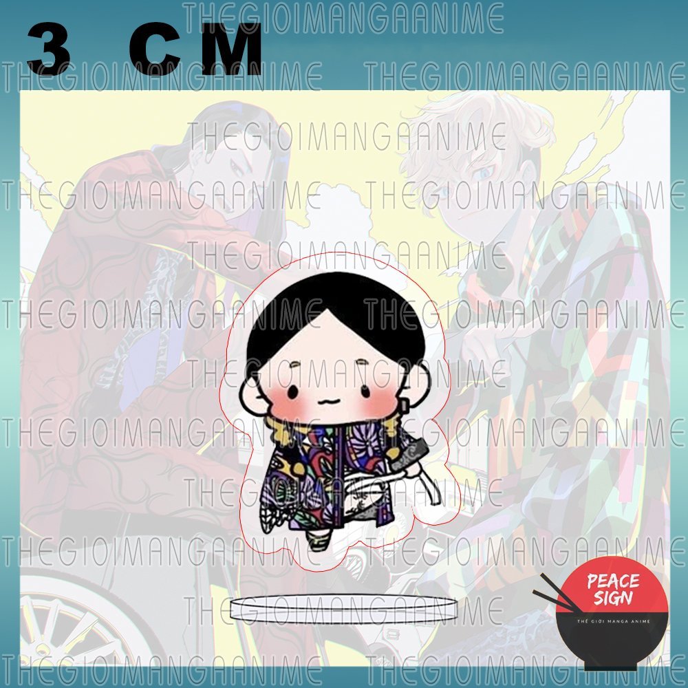 Mô hình Standee in hình TOKYO REVENGERS ver ÁO KHOÁC tượng mica acrylic anime chibi trưng bày