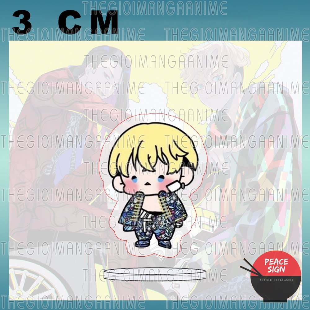 Mô hình Standee in hình TOKYO REVENGERS ver ÁO KHOÁC tượng mica acrylic anime chibi trưng bày