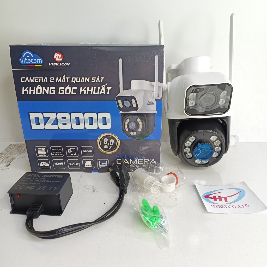Camera PTZ 2 mắt lens Vitacam DZ8000 - 4MP - Hàng chính hãng