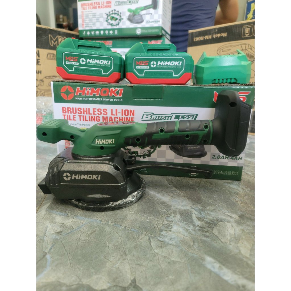 Máy Rung Hít Gạch Pin HIMOKI RG63 - 5 Tốc Độ Đa Dạng