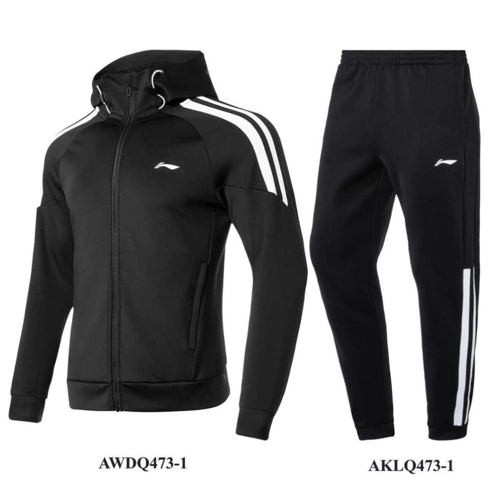 Bộ quần áo thể thao nam LINHGAU, Bộ thể thao nam thu đông dài tay chất poly siêu đẹp 2024