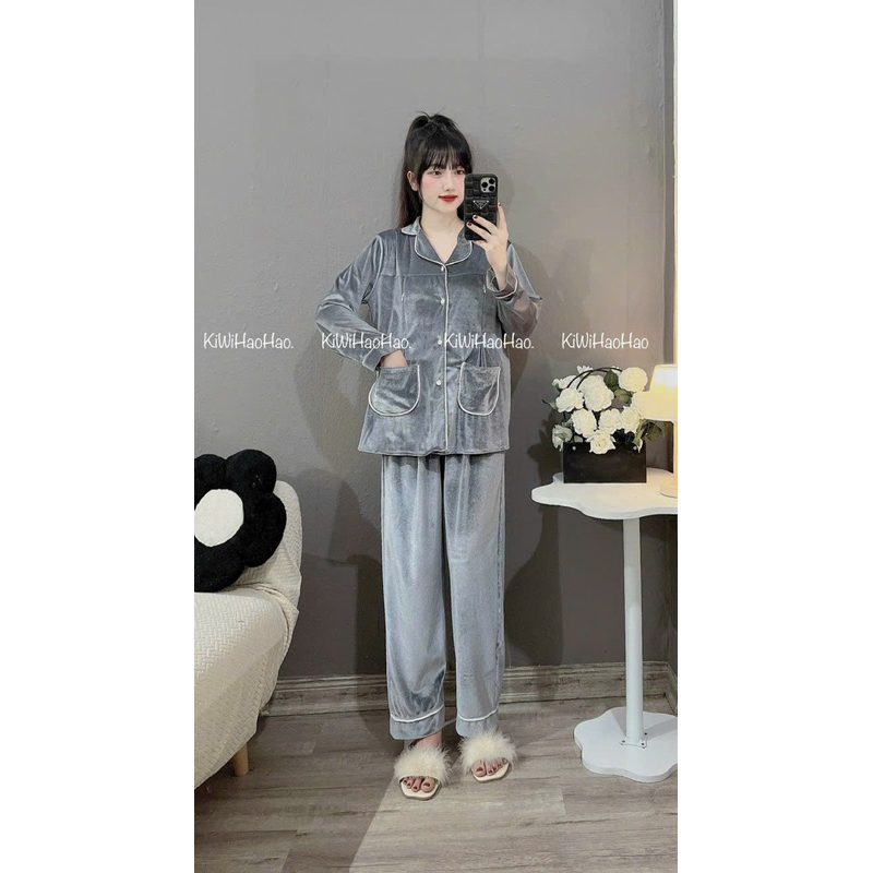 Bộ nhung vừa bầu vừa sau sinh.