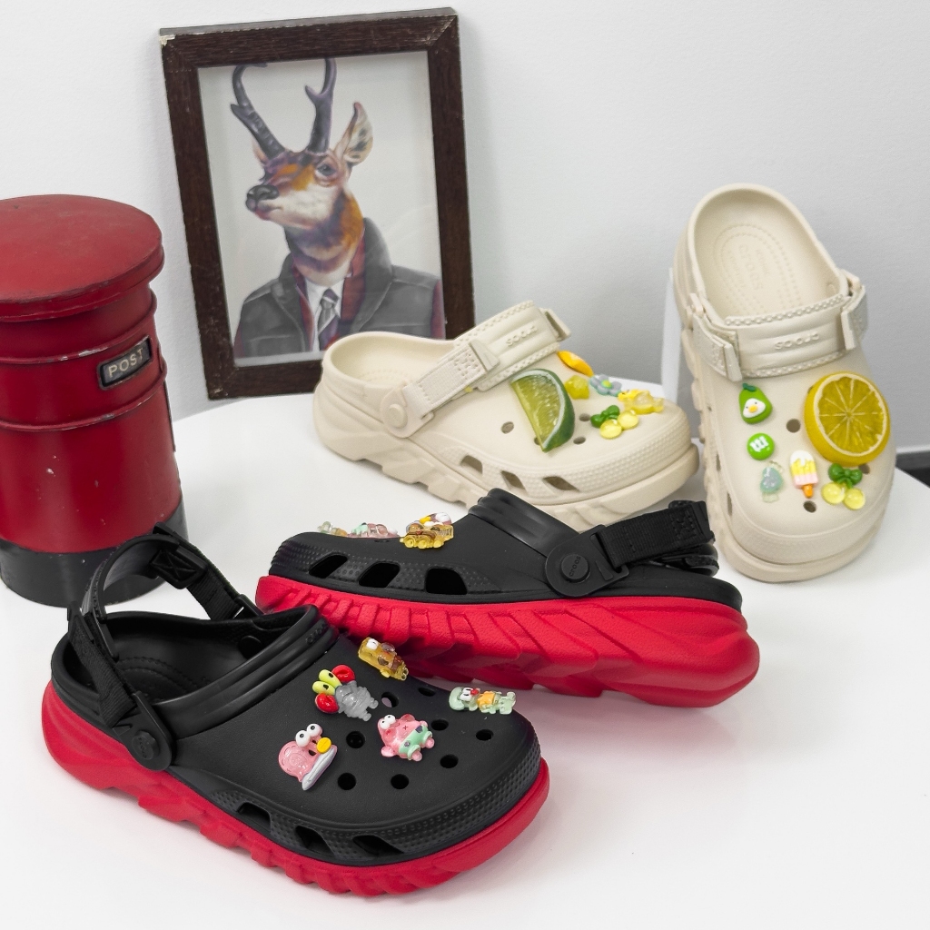 DM - Dép Cross Duet Max 2 Clog Unisex Chính Hãng Tặng 10 Sticker Gắn Dép Ngẫu Nhiên