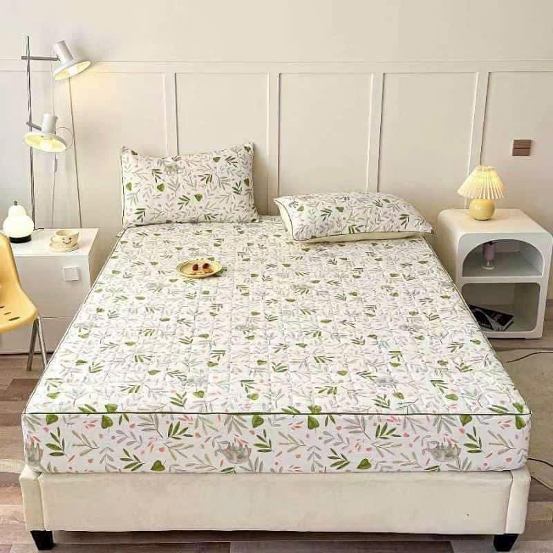 Ga gối trần bông cotton đũi tự nhiên thoáng khí phong cách Hàn Quốc siêu chất.