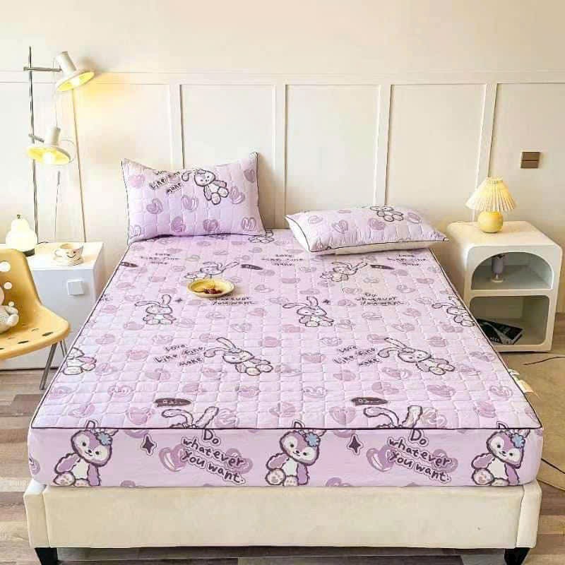Ga gối trần bông cotton đũi tự nhiên thoáng khí phong cách Hàn Quốc siêu chất.