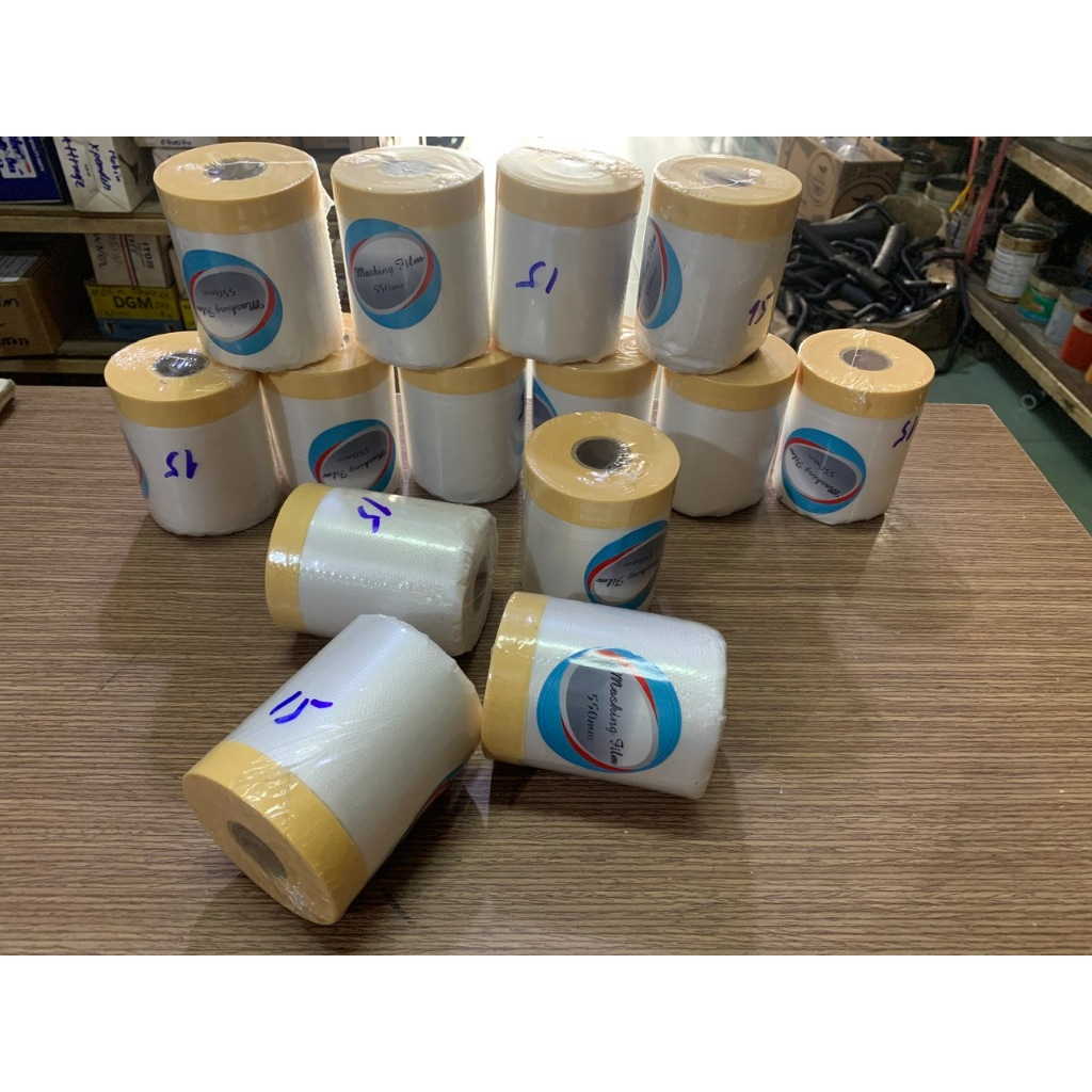 Màng nilon che sơn, che bụi có keo dán, khóc không để lại keo