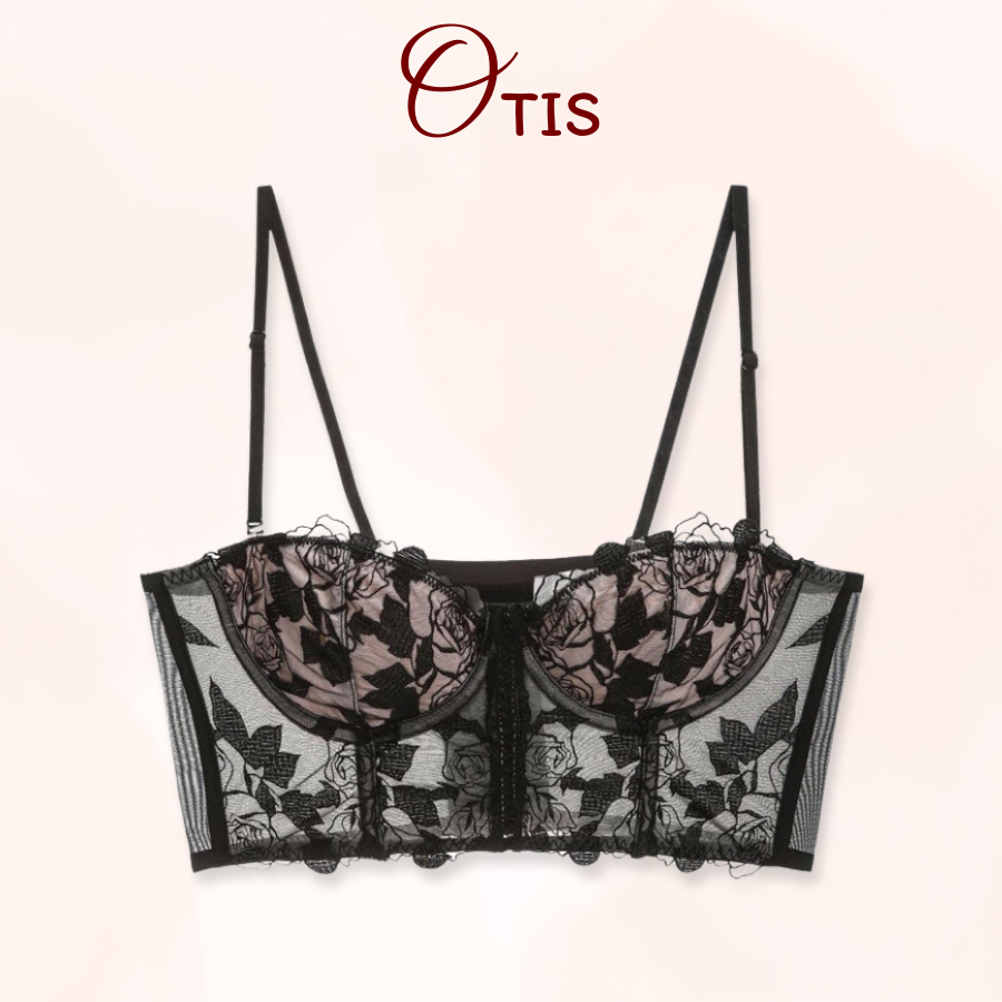 Áo Ngực Cup Mềm Thêu Ren Có Đệm Nâng Ngực Chống Chảy Xệ Quyến Rũ OTIS 507