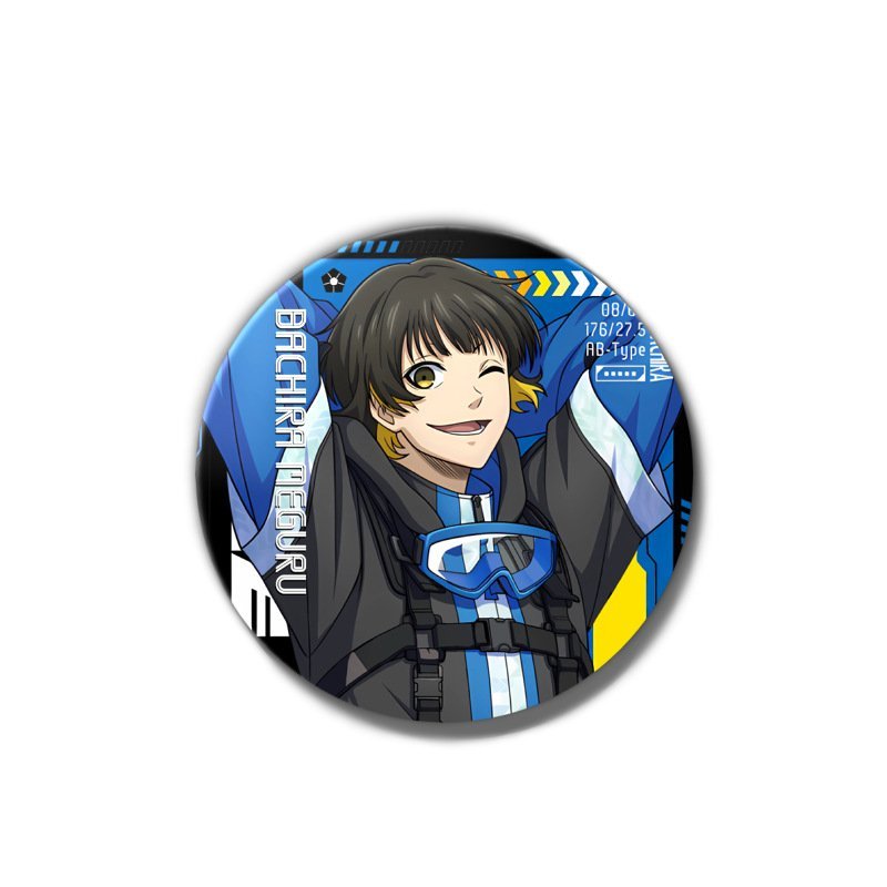 Huy hiệu BLUE LOCK ver NỀN CHỮ in hình manga anime chibi quà tặng xinh xắn độc đáo ghim cài áo cặp sách