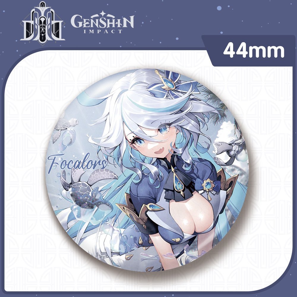 Huy hiệu FOCALORS FURINA GENSHIN IMPACT phụ kiện in hình game anime chibi xinh xắn dễ thương