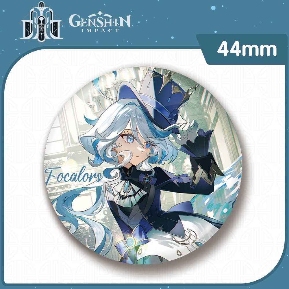 Huy hiệu FOCALORS FURINA GENSHIN IMPACT phụ kiện in hình game anime chibi xinh xắn dễ thương