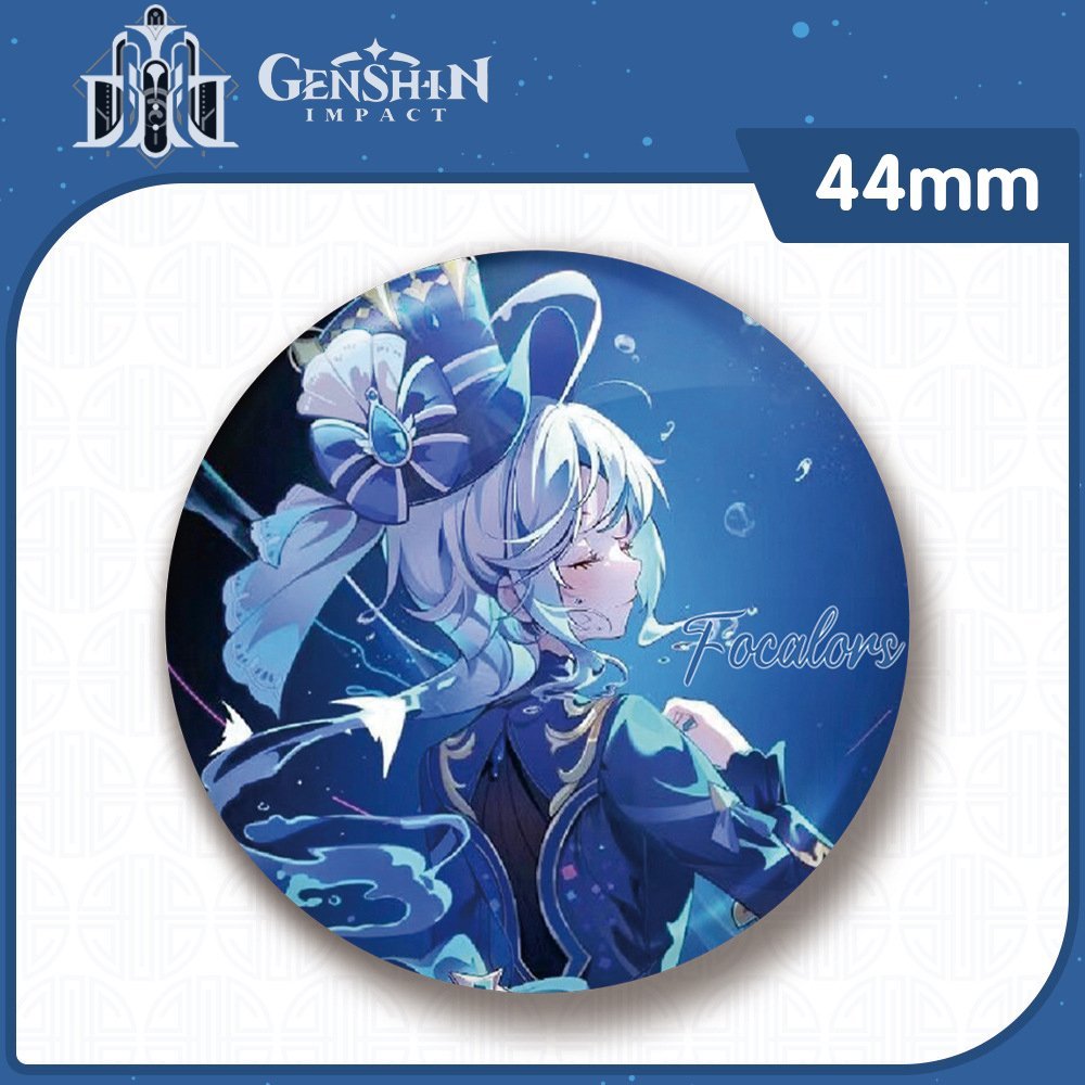 Huy hiệu FOCALORS FURINA GENSHIN IMPACT phụ kiện in hình game anime chibi xinh xắn dễ thương