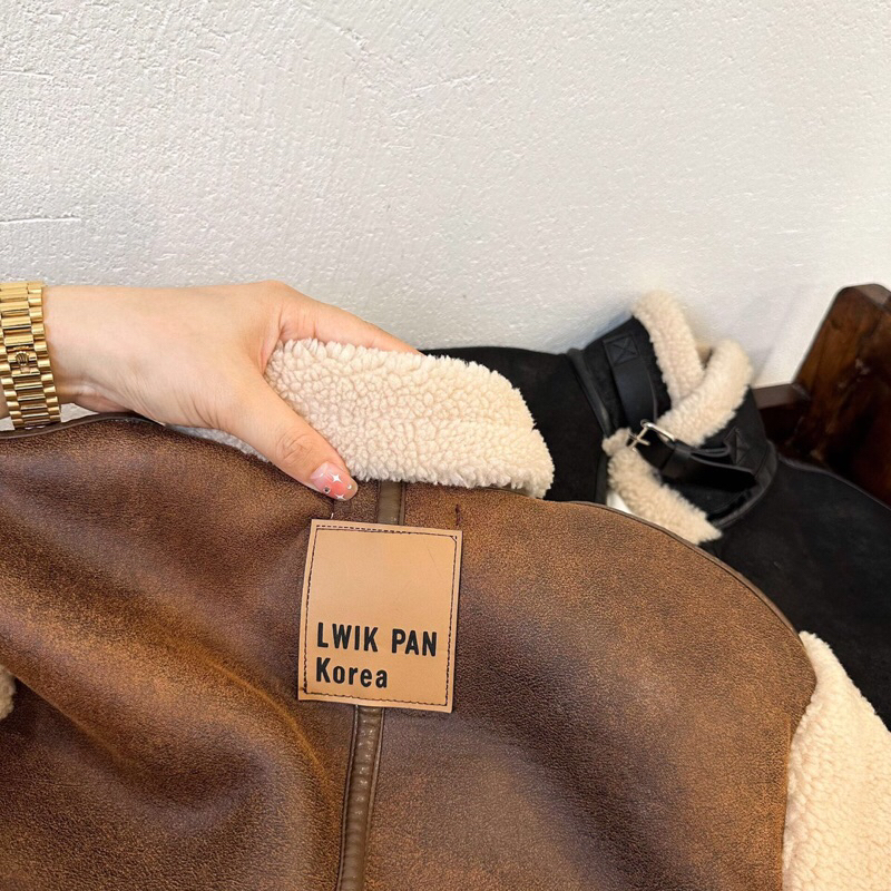 Áo khoác da lót lông cho bé hàng qccc