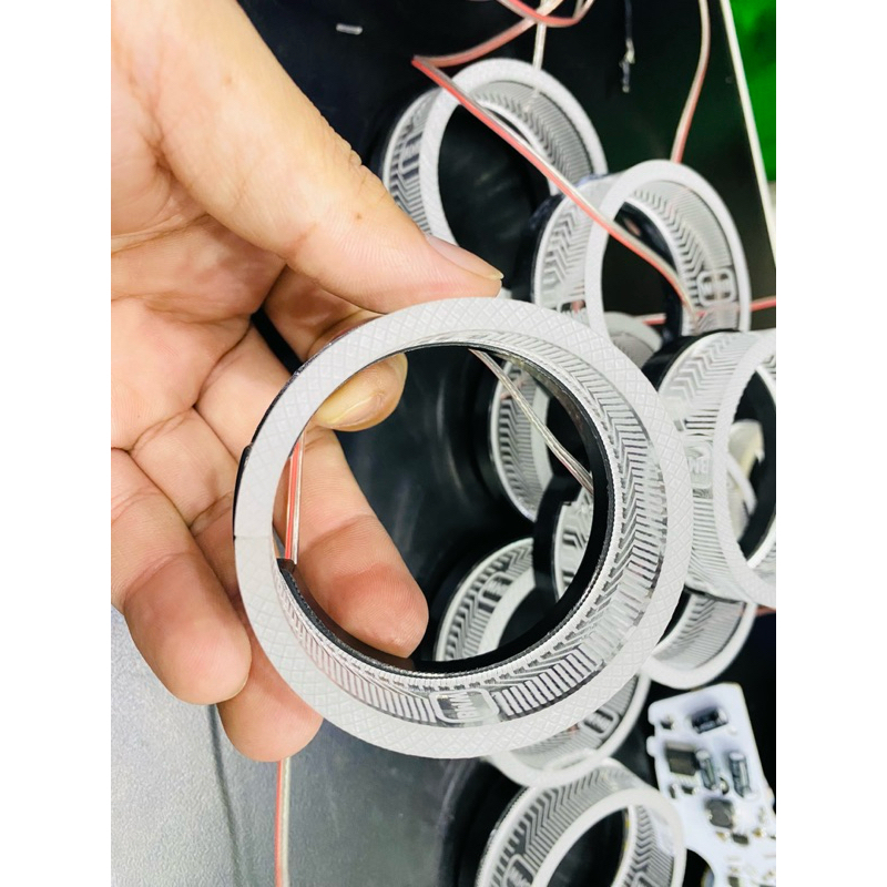 Vòng 3D tròn màu trắng cho bi 2.0 inch - dùng cho bi titan Black mini 2.0