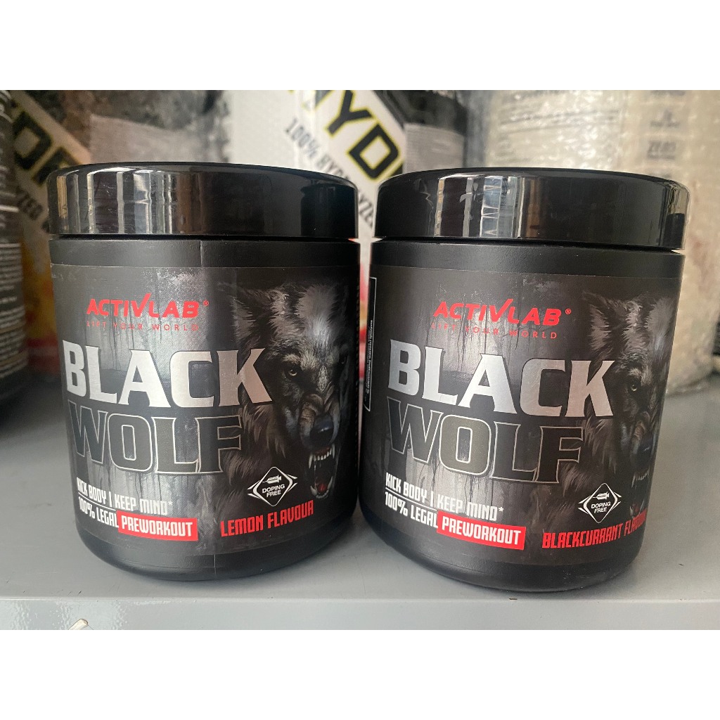 Dinh dưỡng thể thao thể hình BLACK WOLF 30 lần giúp tăng sức mạnh tâp trung tỉnh táo từ thương hiệu ACTIVLAB