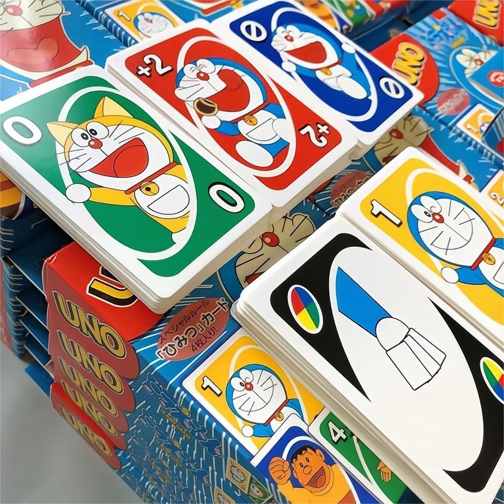 Bộ Trò Chơi Thẻ Bài UNO Doraemon - 112 thẻ bài dầy cao cấp, hoạt hình vui nhộn