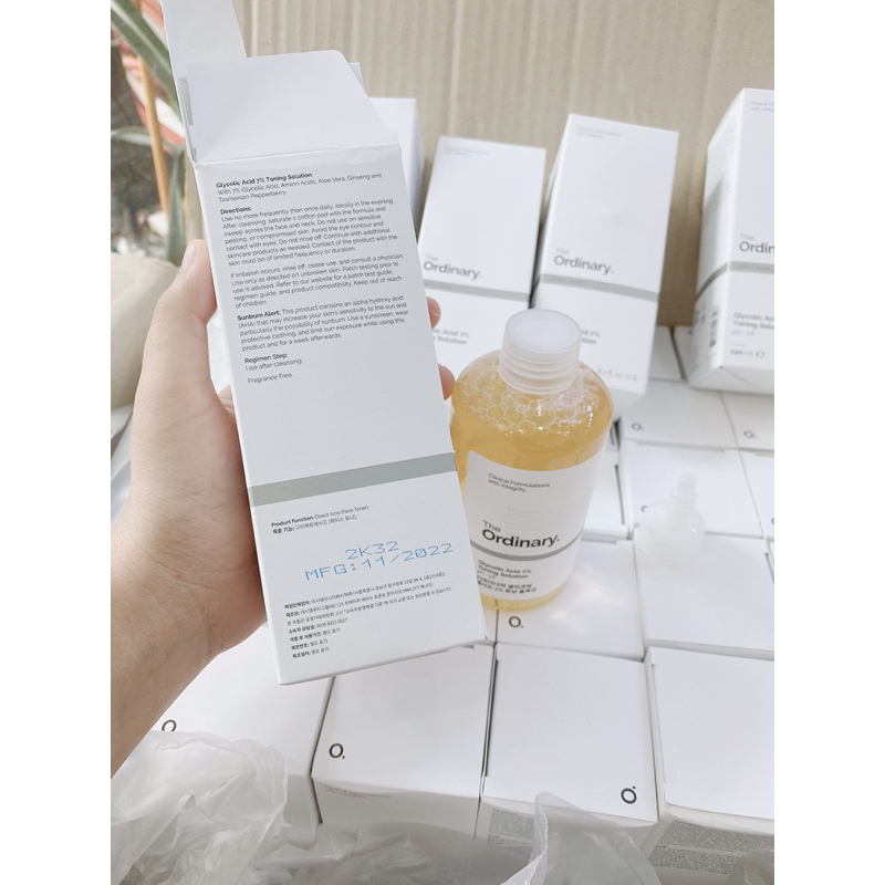 Toner The Ordinary Toner tẩy da chết glycolic acid 7% 240ml Toning Solution "OAM"