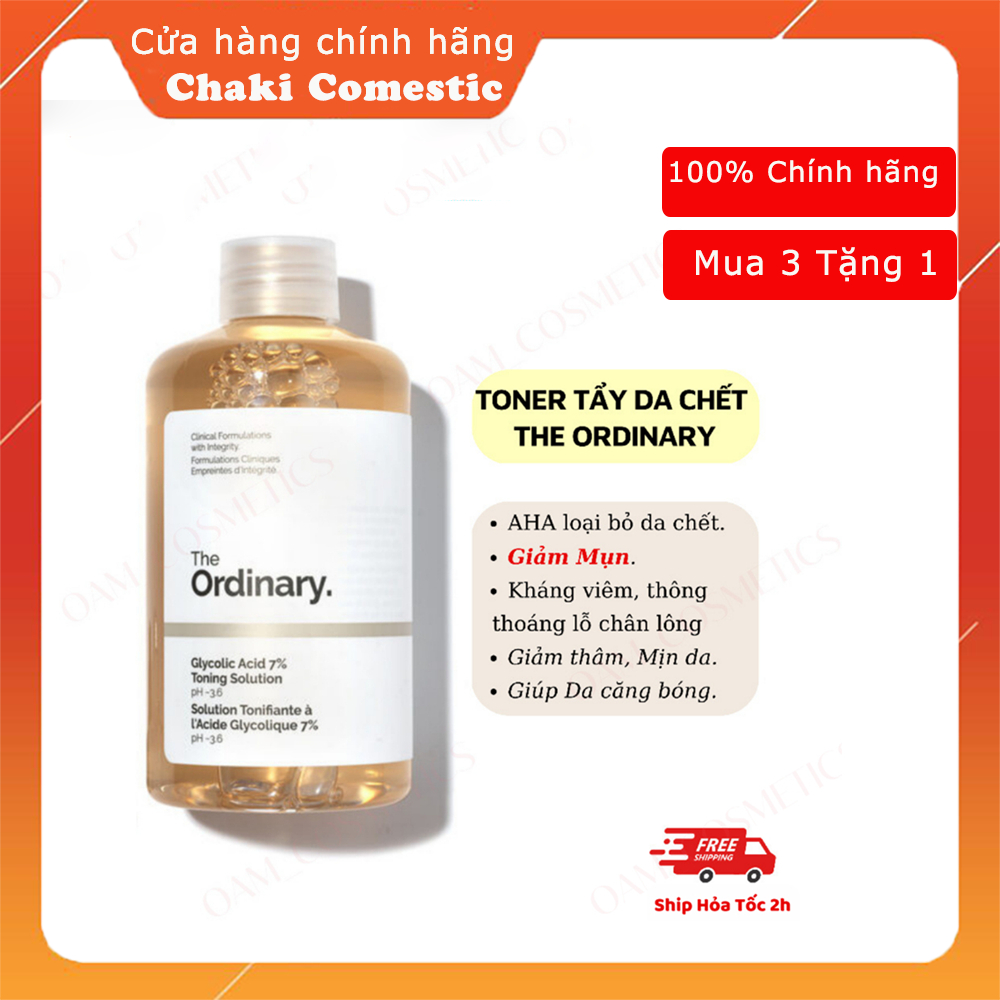 Toner The Ordinary Toner tẩy da chết glycolic acid 7% 240ml Toning Solution "OAM"
