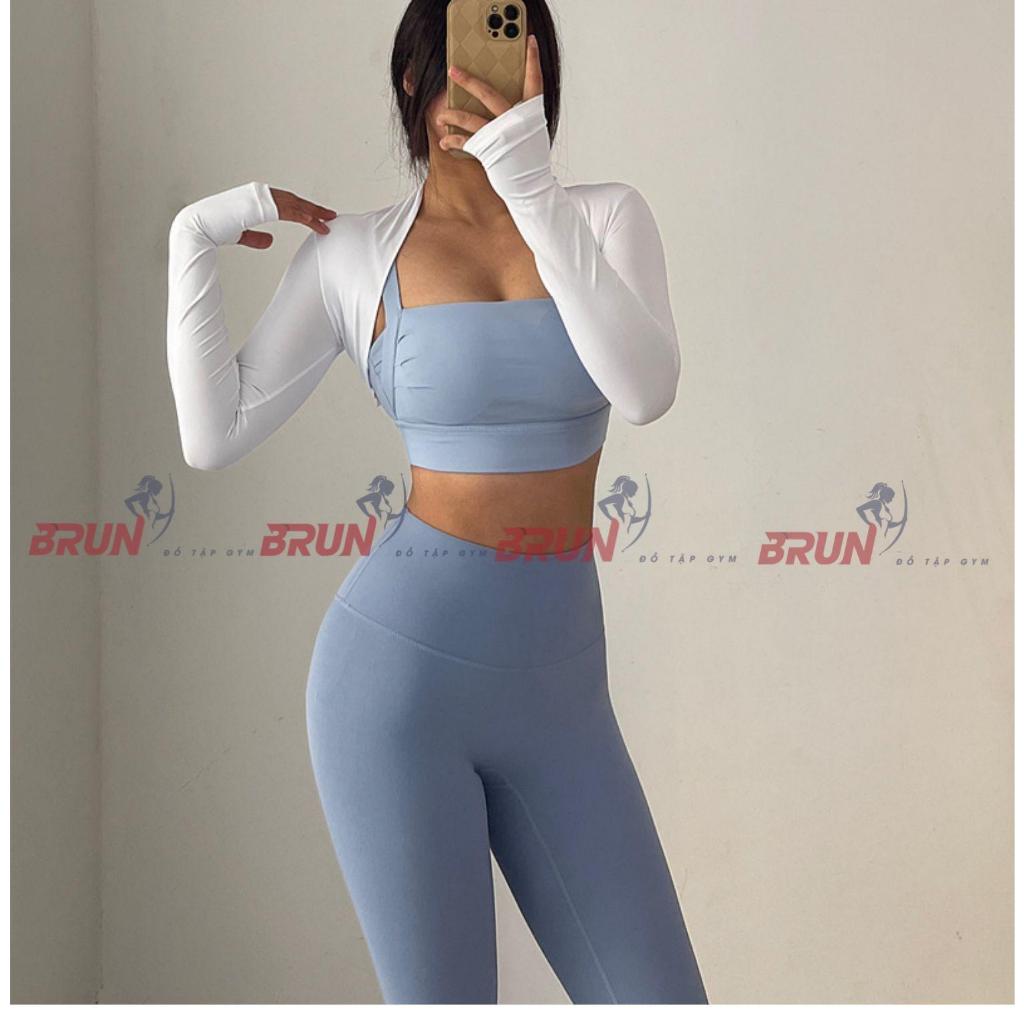 Áo choàng tay croptop - Chất poly thun lạnh cao cấp - BRUN