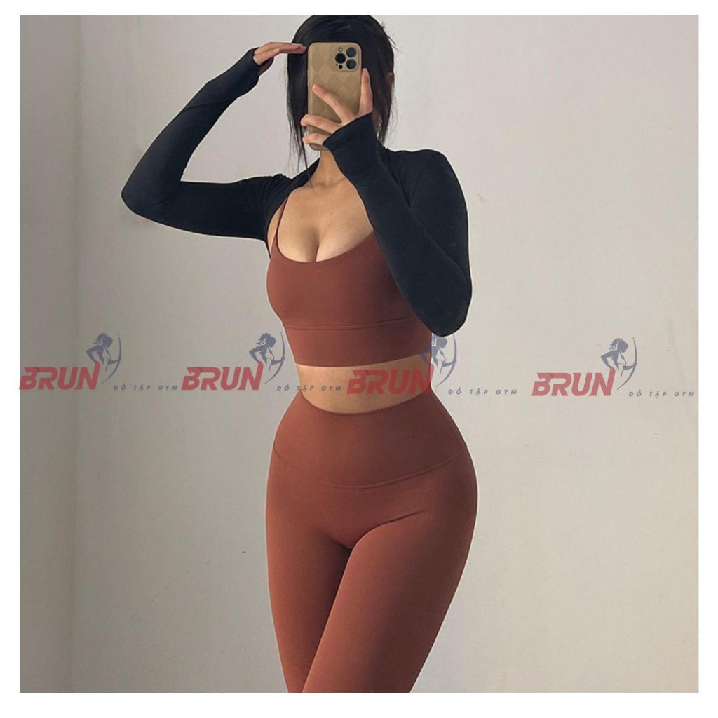 Áo choàng tay croptop - Chất poly thun lạnh cao cấp - BRUN