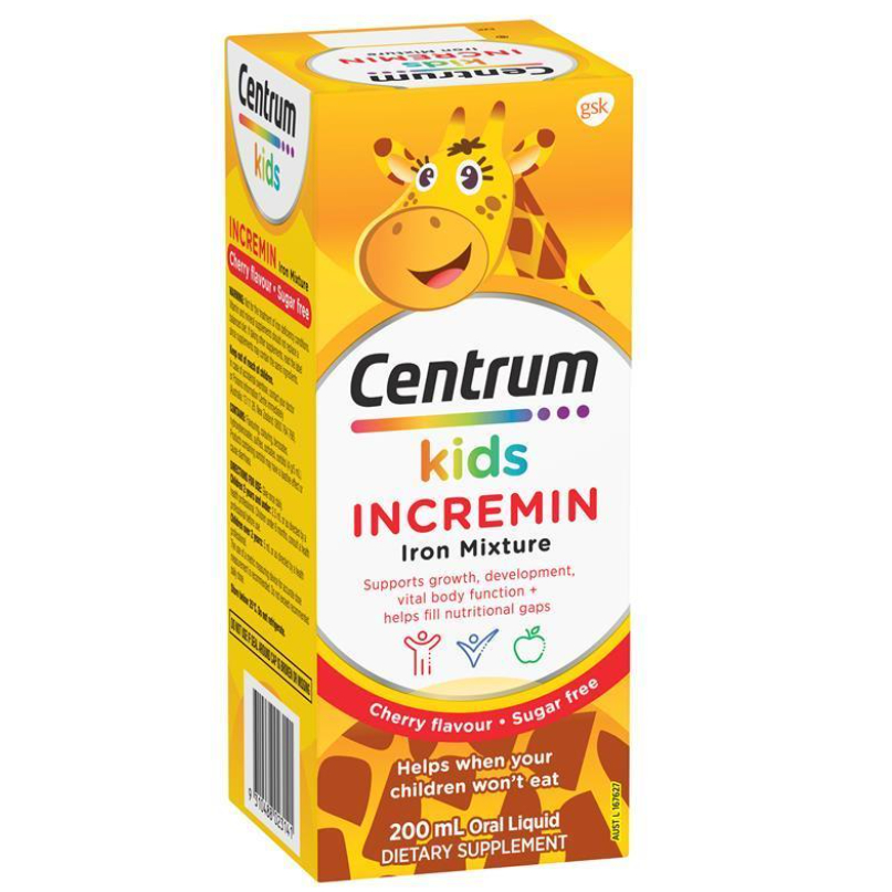 (HẠN DÙNG 12.2023) Siro cho trẻ biếng ăn Centrum Kids Cherry Flavour 200ml
