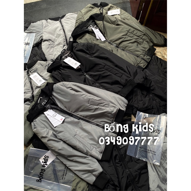 Áo Phao Hoodie Bé Trai Basic GÊ