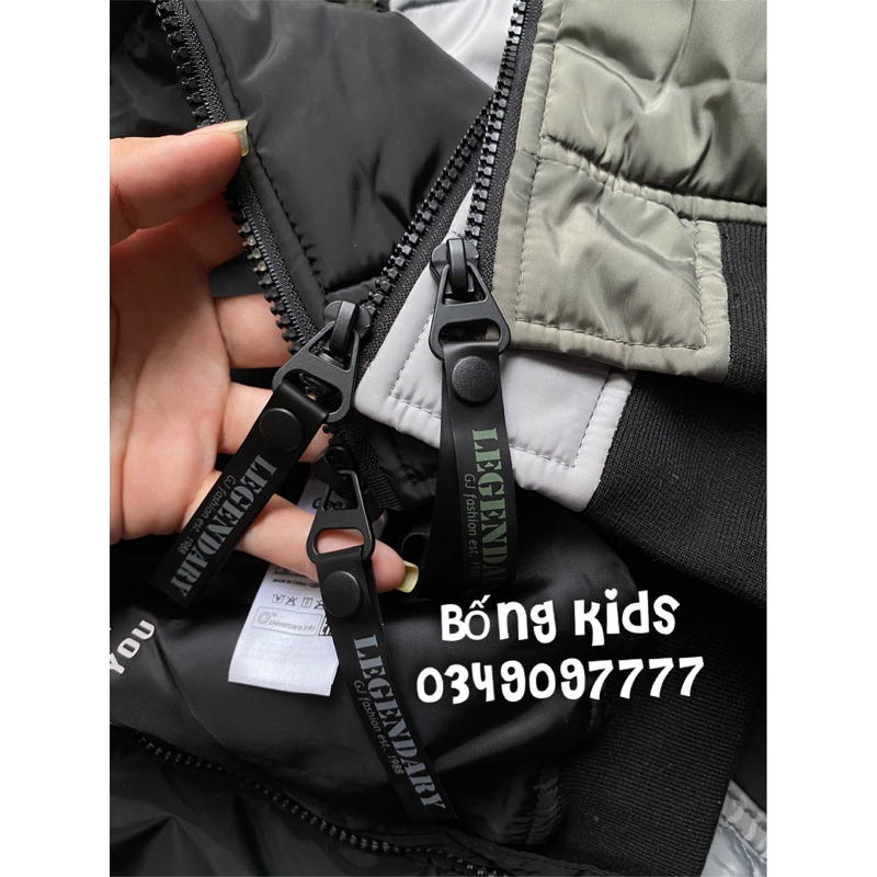 Áo Phao Hoodie Bé Trai Basic GÊ