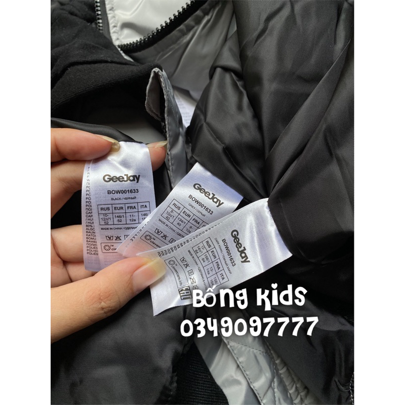 Áo Phao Hoodie Bé Trai Basic GÊ