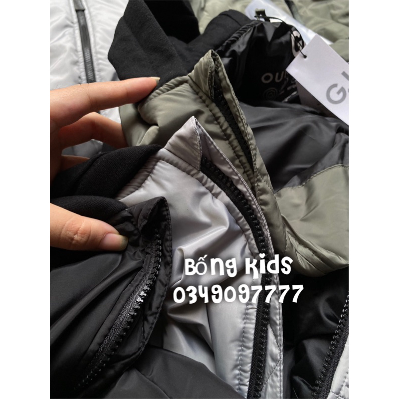 Áo Phao Hoodie Bé Trai Basic GÊ