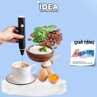 Máy đánh bọt cà phê mini cầm tay, máy đánh trứng Sokany 3 cấp độ sạc pin usb tặng kèm 2 đầu tạo bọt, bảo hành 1 tháng