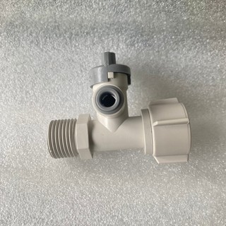 Van khóa nước đầu nguồn, van khóa cấp máy lọc nước ren 21 ra dây f6