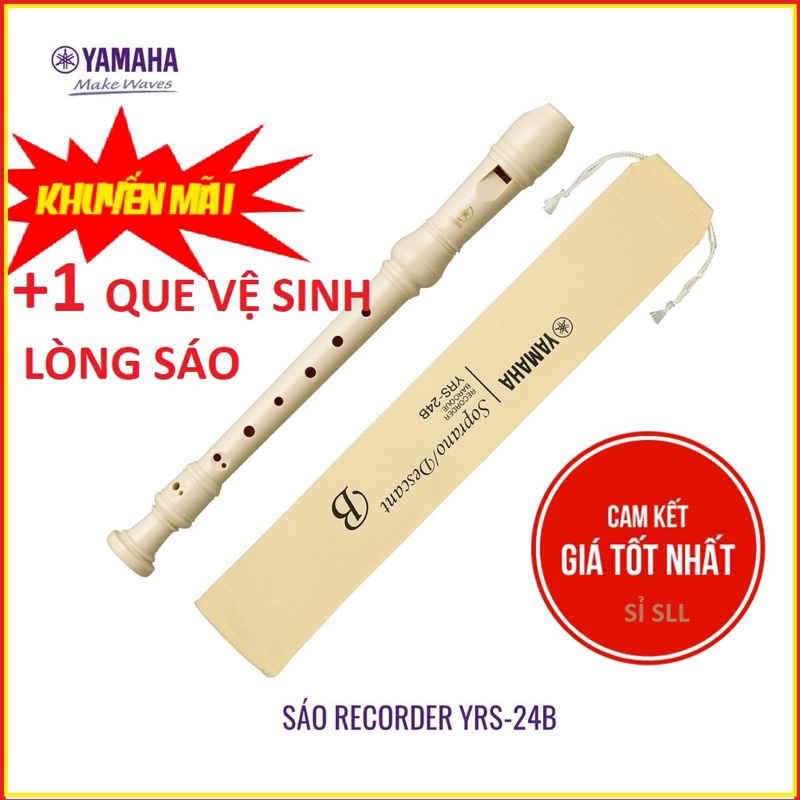 Sáo Recorder Yamaha YRS-24B 8 lỗ tặng kèm túi
