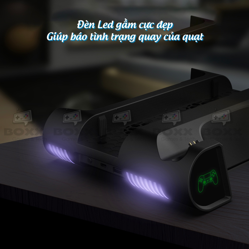 Đế tản nhiệt cho máy PS4 Slim, PS4 Pro chính hãng Dobe