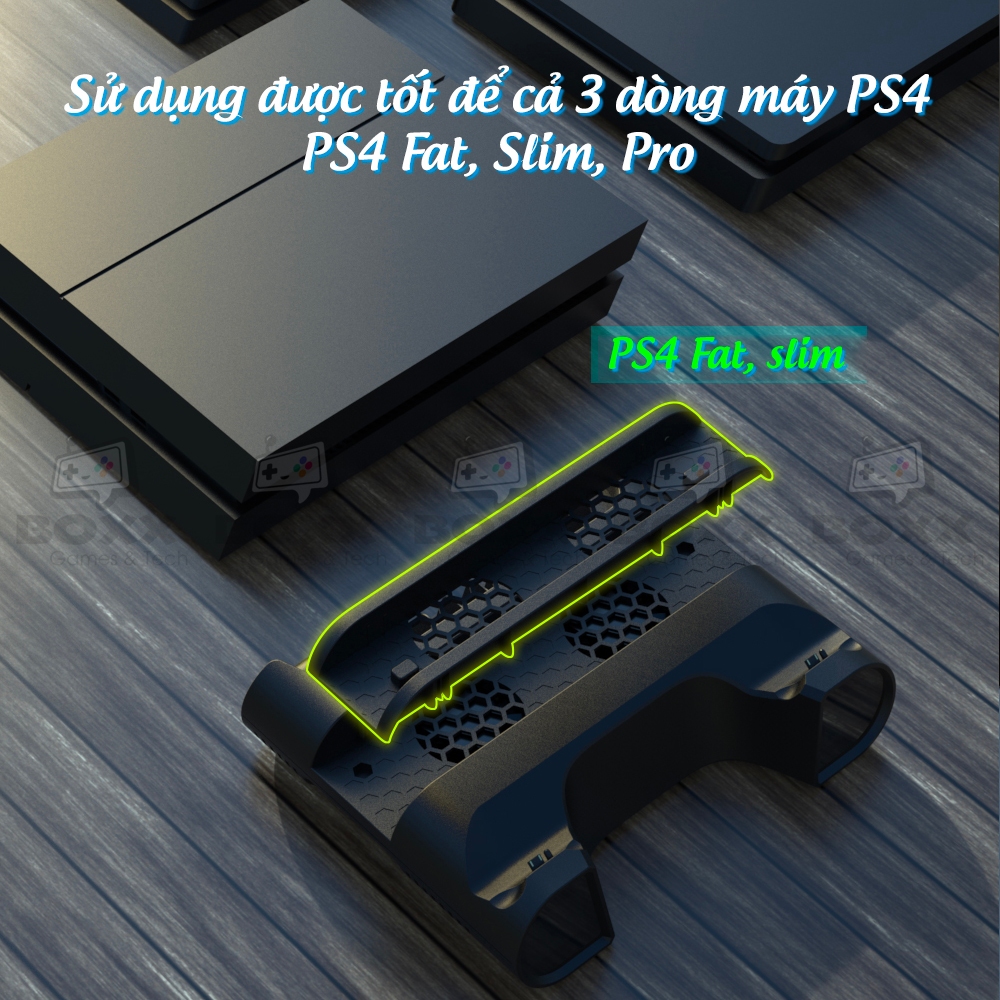 Đế tản nhiệt cho máy PS4 Slim, PS4 Pro chính hãng Dobe