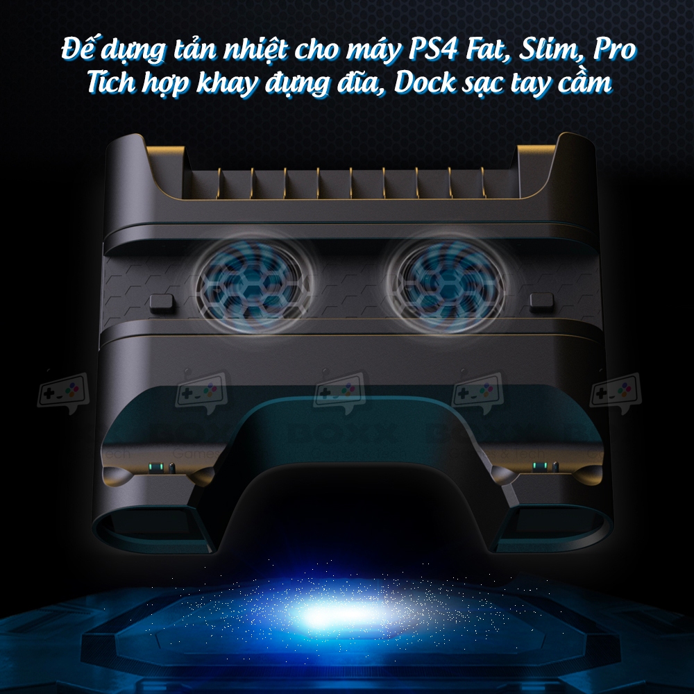 Đế tản nhiệt cho máy PS4 Slim, PS4 Pro chính hãng Dobe