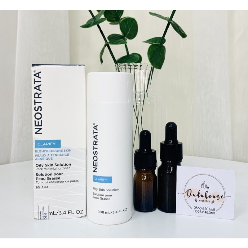 Tẩy da chết hóa học AHA 8% Neostrata Oily Skin Solution Lotion cho da nhạy cảm 100ml Duduhouse