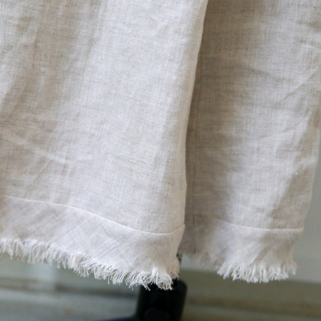 Quần dài tua rua vải linen tưng cao cấp - ANAM