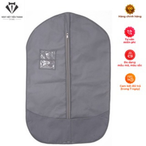 Túi đựng áo măng tô vải không dệt kích thước 60 x 120 cm vest việt tiến thành