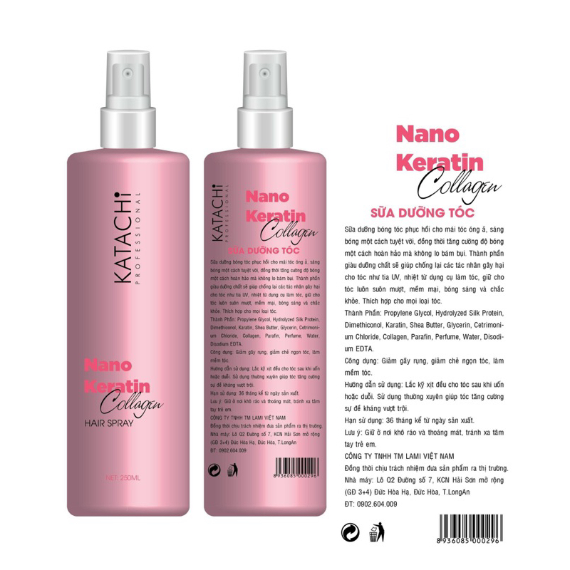 SỮA  dưỡng tóc nano karatin collagen   KATACHI