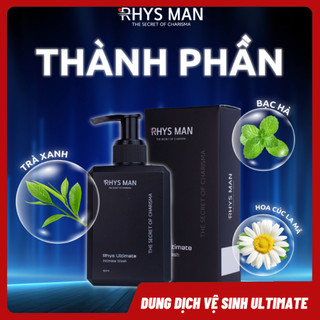 Dung dịch vệ sinh nam rhys man hương bạc hà rhys man rhys ultimate 120ml với 24h khô thoáng