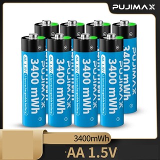 Pin sạc aa, aaa 1.5v li-on pujimax