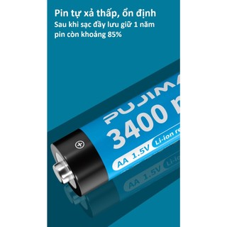 Pin sạc AA, AAA 1.5V Li-on PUJIMAX