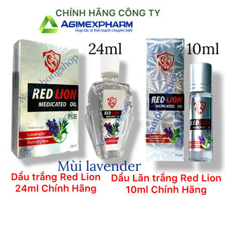  Dầu Trắng Red Lion Medicated Oil Agimexpharm 24ml Mùi Lavender